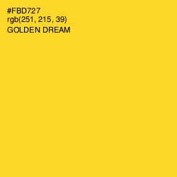 #FBD727 - Golden Dream Color Image